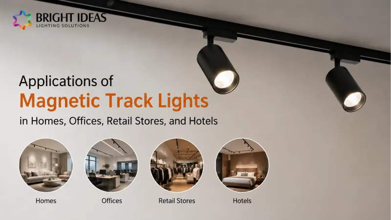 Applications of Magnetic Track Lights in Homes, Offices, Retail Stores, and Hotels