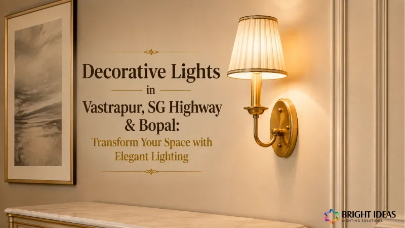 Decorative Lights in Vastrapur, SG Highway & Bopal: Transform Your Space with Elegant Lighting