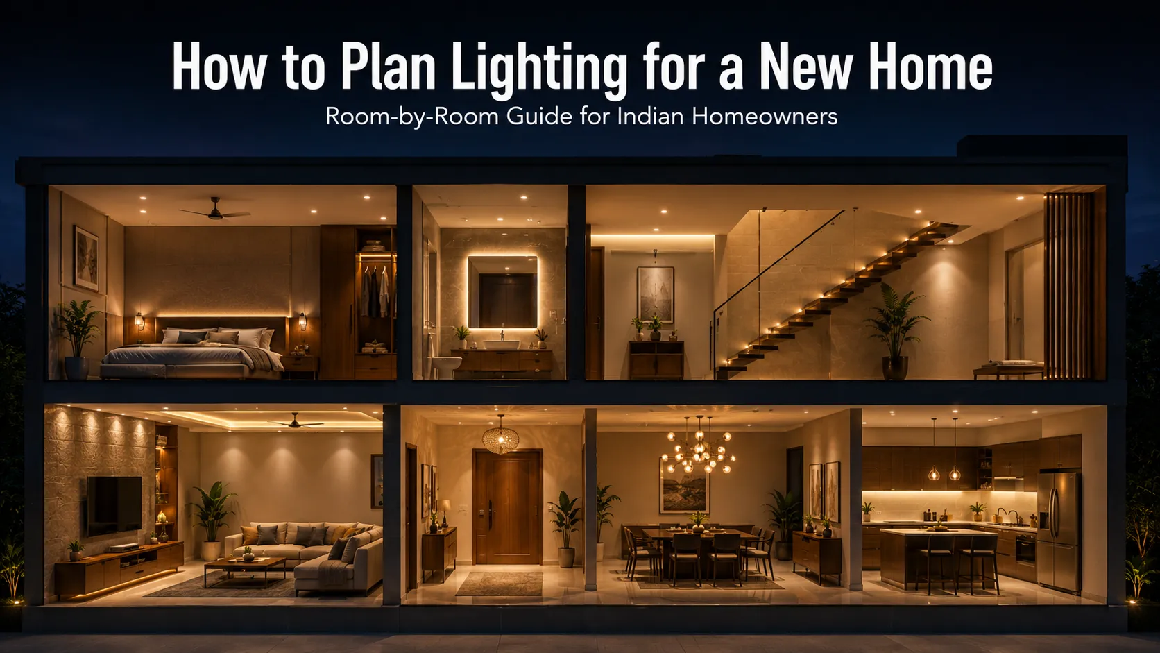 How to plan lighting for a new home — room-by-room guide for Indian homeowners