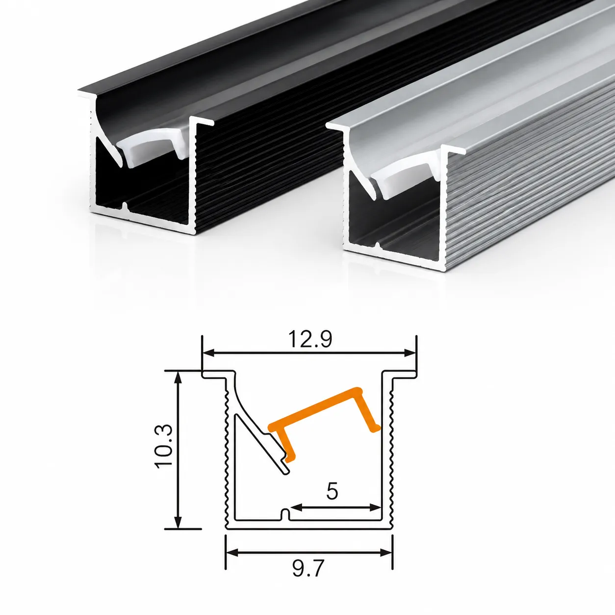 1010 Furniture Profile — architectural LED linear profile