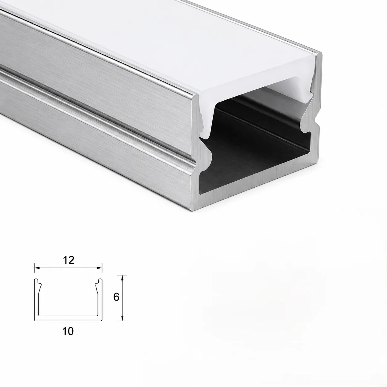 1206 Surface Profile — architectural LED linear profile