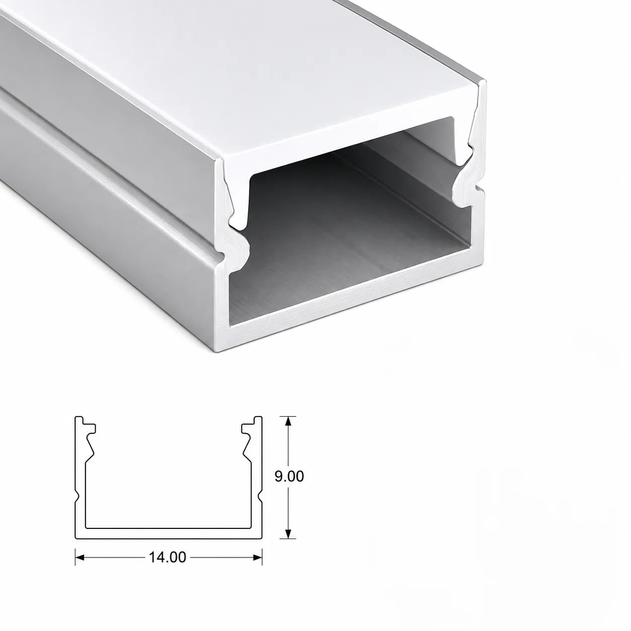 1409 Surface Profile — architectural LED linear profile