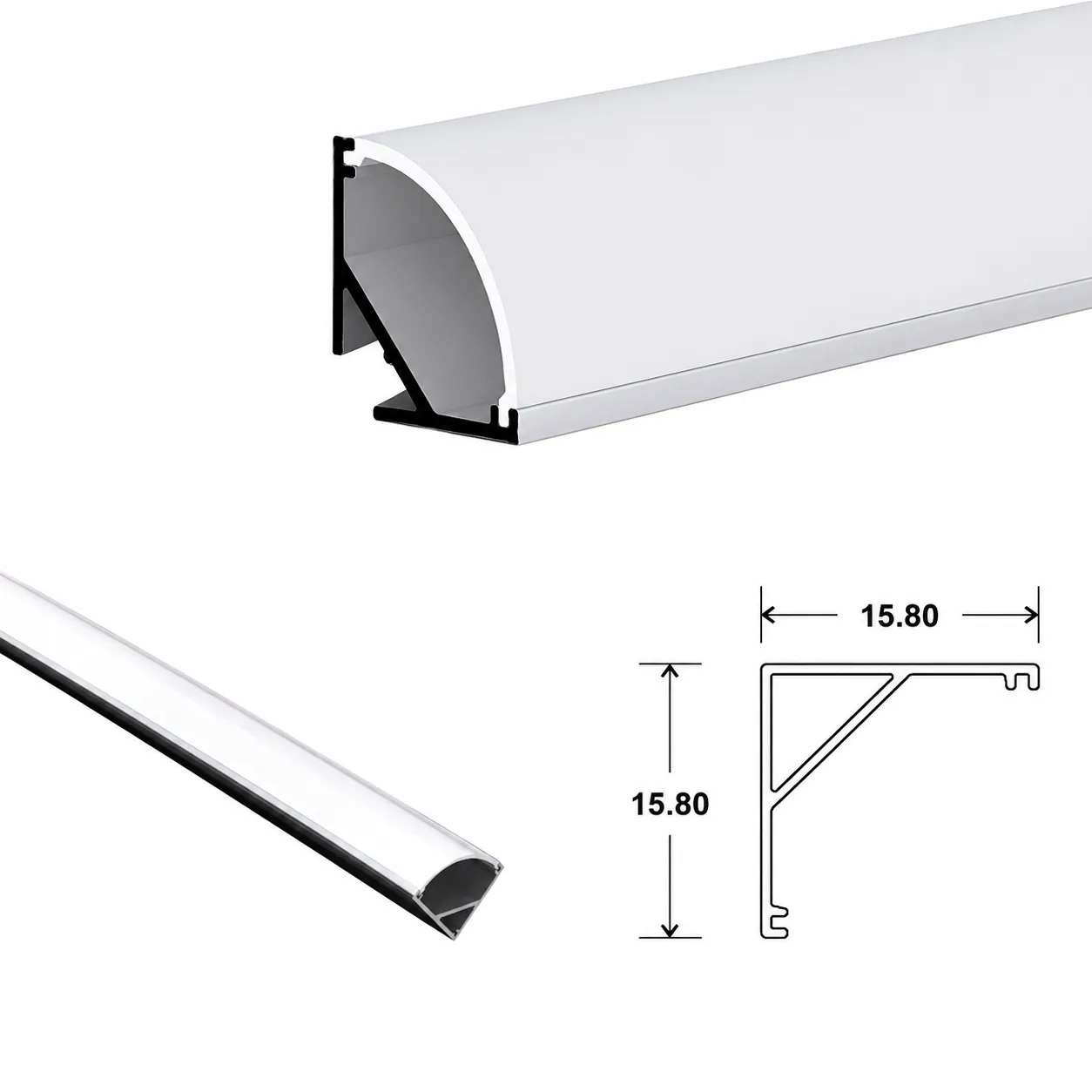 1616 Corner Profile — architectural LED linear profile