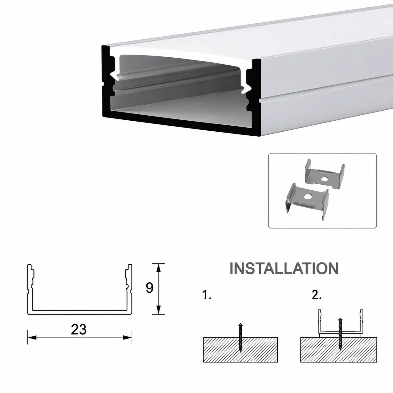 3009 Conceal Profile — architectural LED linear profile