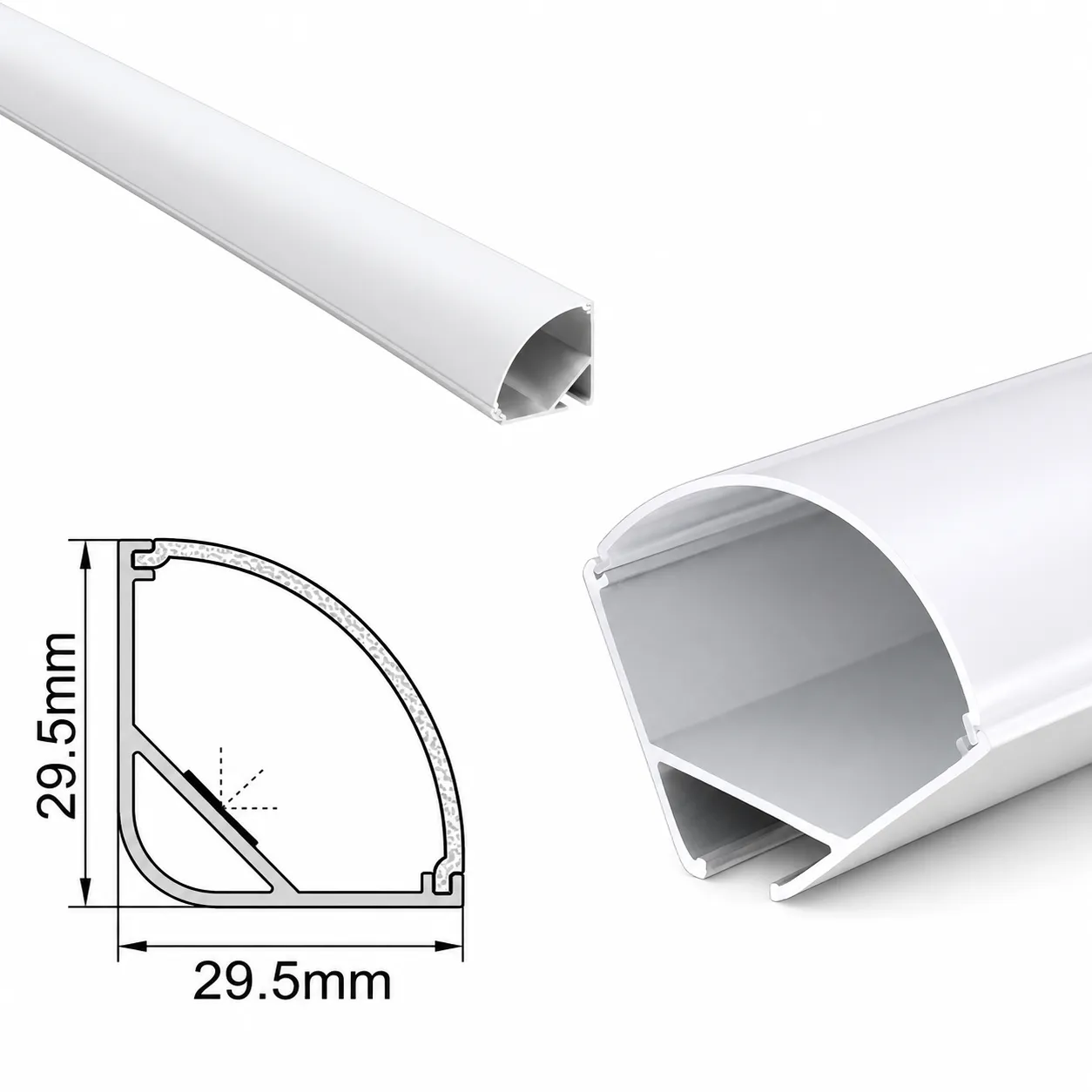 3030 Corner Profile — architectural LED linear profile