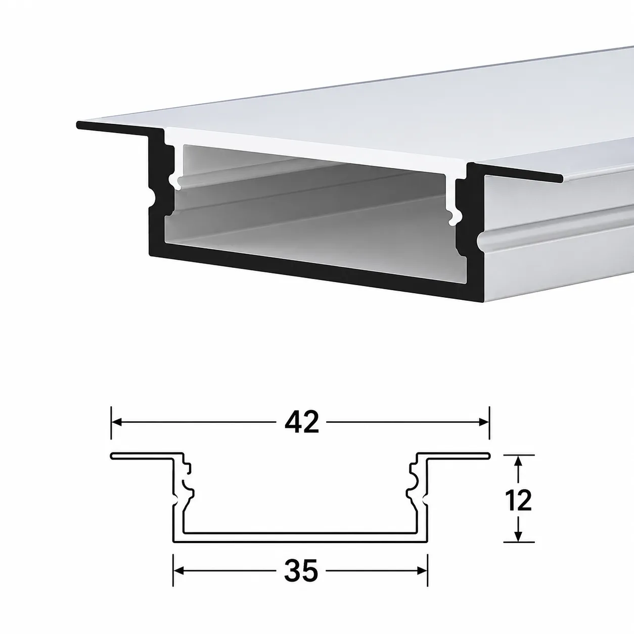3512 Conceal Profile — architectural LED linear profile