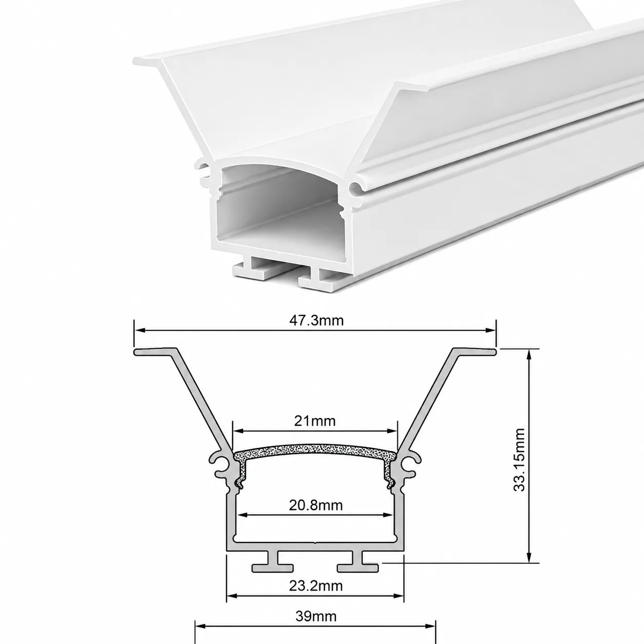 4034 Deep Profile — architectural LED linear profile