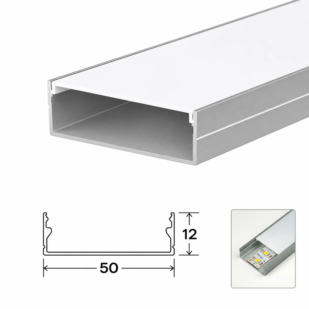 5012 Surface Profile — architectural LED linear profile
