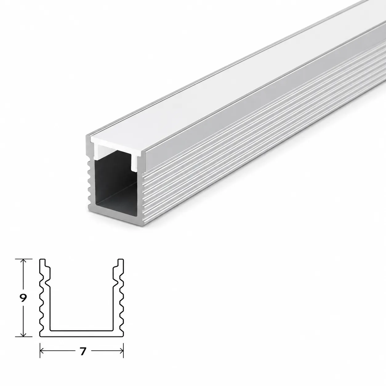 7mm Surface Profile — architectural LED linear profile