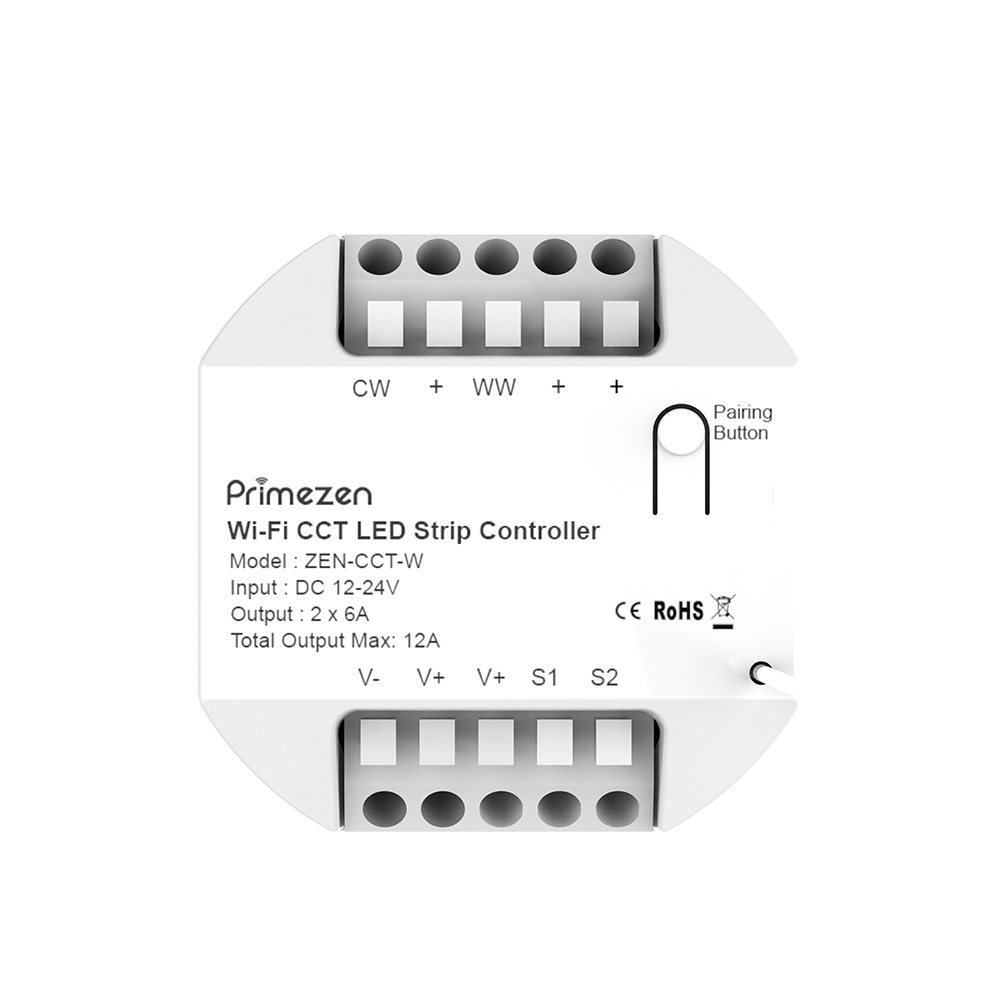 Prime Zen ZEN-CCT-W — ZEN-CCT-W Tunable White LED Strip Controller