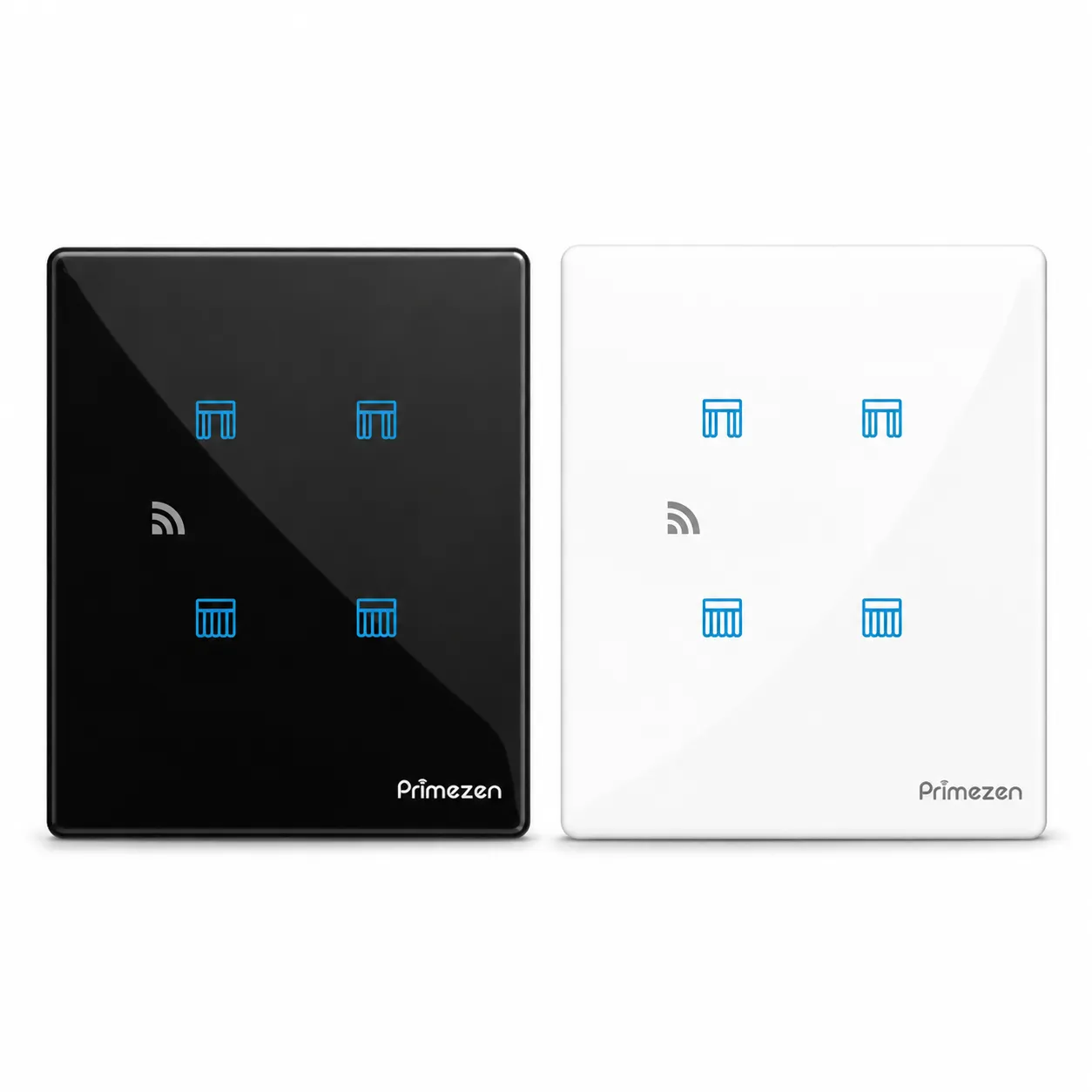 Prime Zen ZEN 203 — 2 Module Touch Panel Switch — Curtain Control