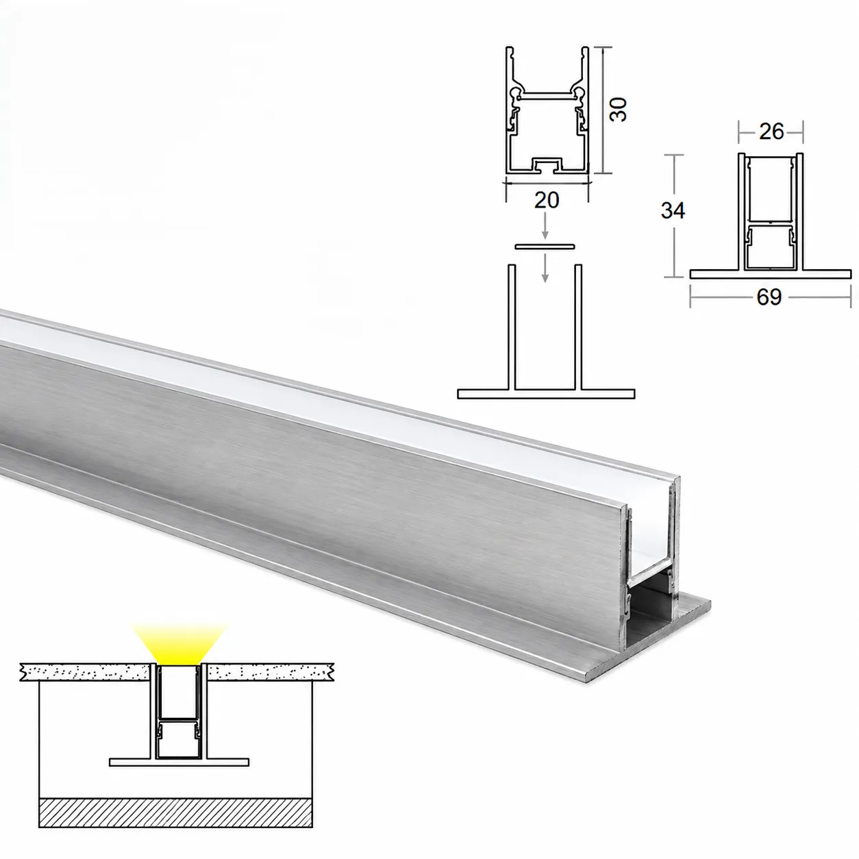 Hybec HLO-6988 — IP Profile Lights