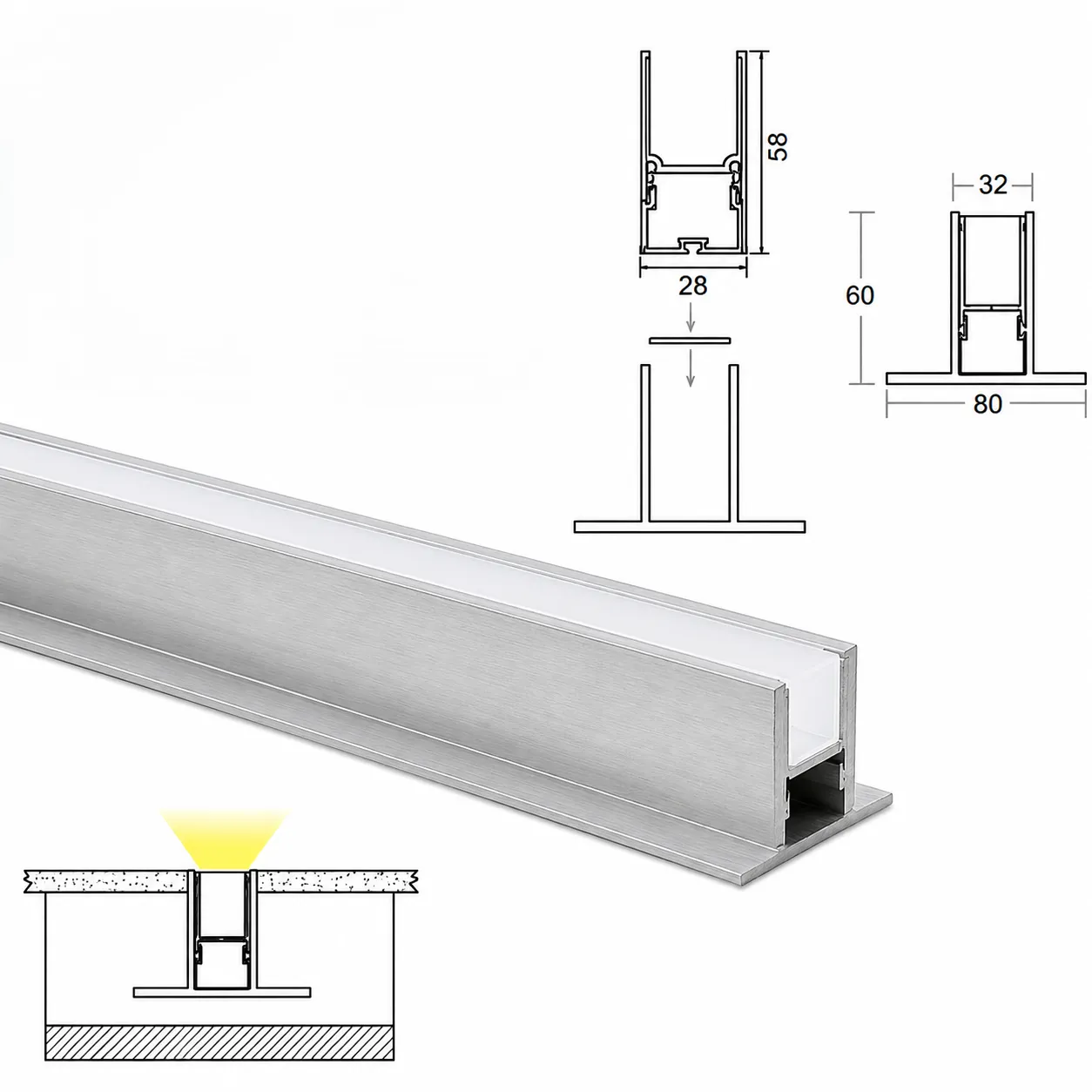 Hybec HLO-6989 — IP Profile Lights