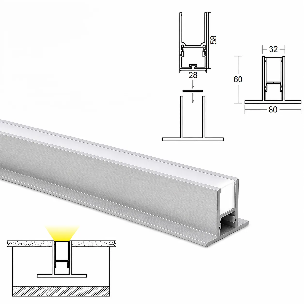 Hybec HLO-6998 — IP Profile Lights