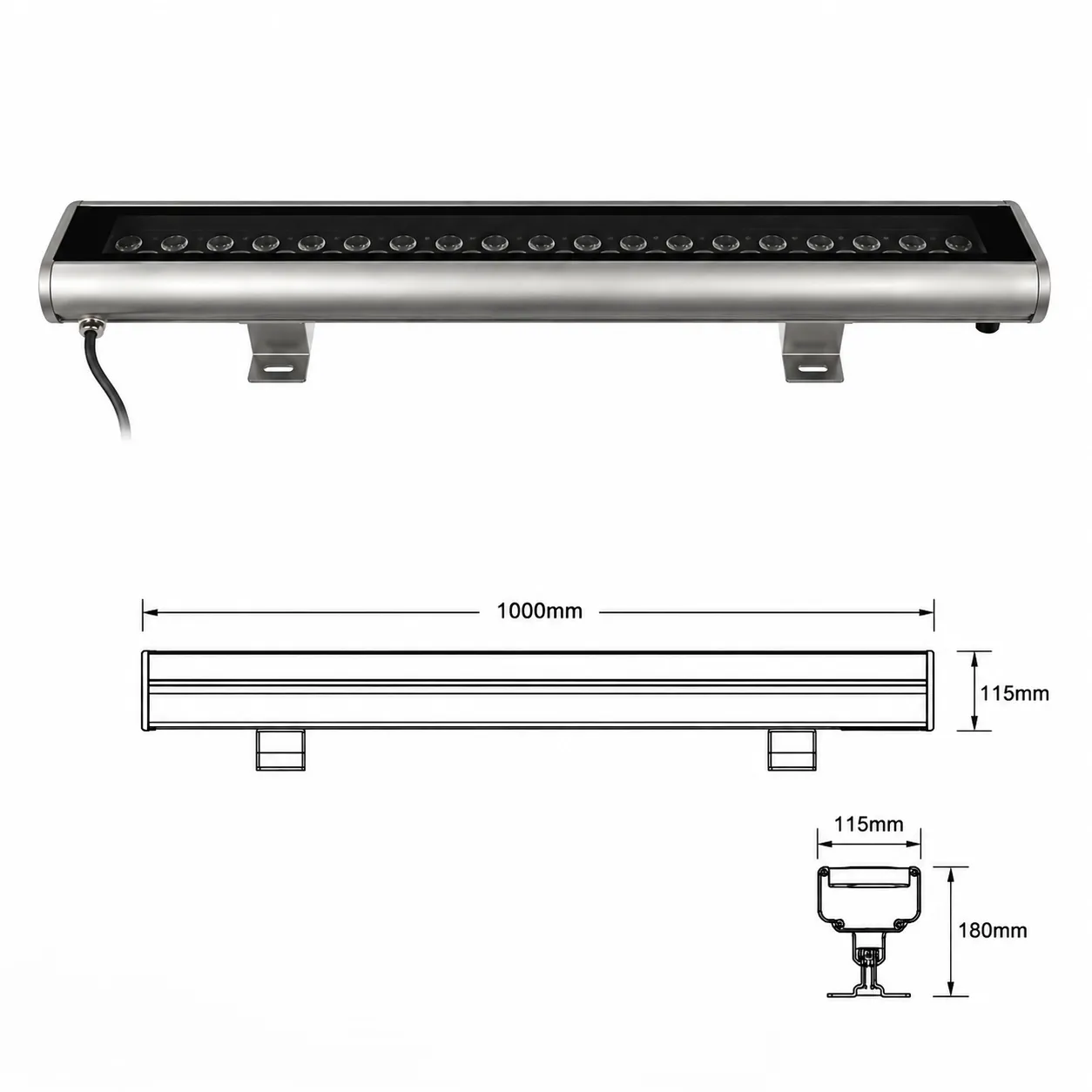 Hybec HLO-7025 — Linear Wall Washers