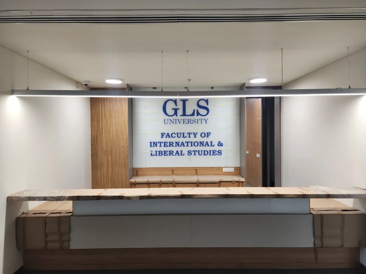 GLS University campus lighting — academic block